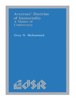 cover image of Averroës' Doctrine of Immortality